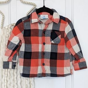 Plaid Button Up Shirt, 6-9m